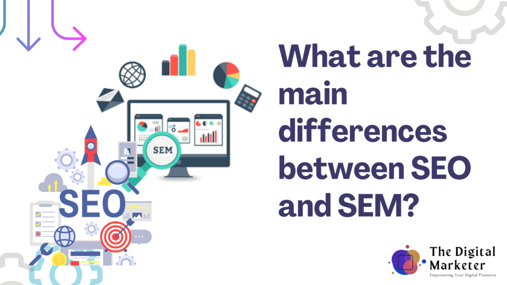 What Are The Main Differences Between Seo And Sem The Digital Marketer