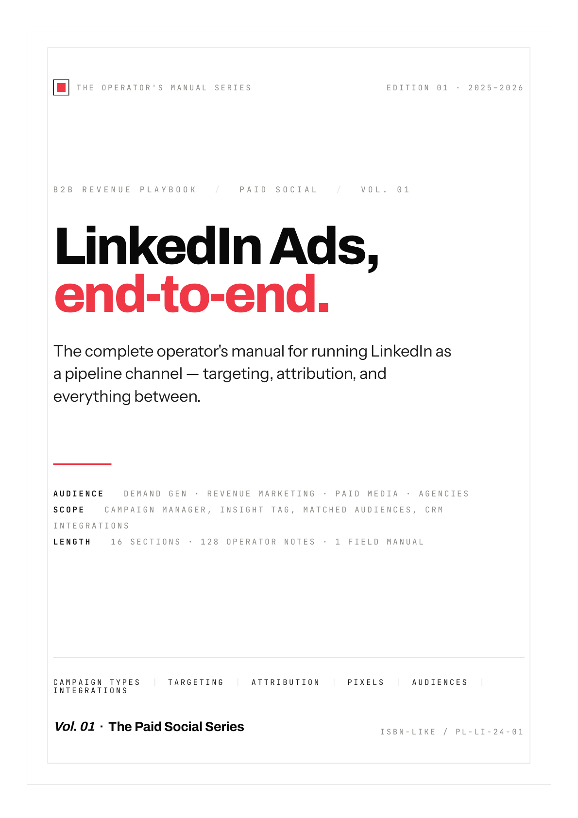 LinkedIn Ads Playbook cover